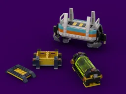 Futuristic Freight Train