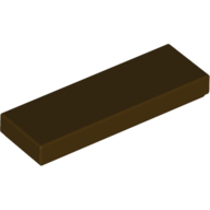 Lego Tile 1 x 3 / Dark Brown