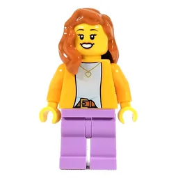 Orange Torso, Medium Lavender Legs, Dark Orange Hair