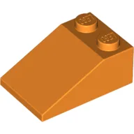 Brick Sloped 33° 3 x 2 / Orange
