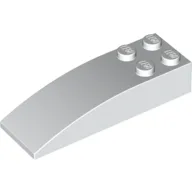 Brick Curved 6 x 2 / White