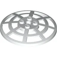 Dish 6 x 6 Inverted, Radar / Webbed [Anti-studs at 90°] / White