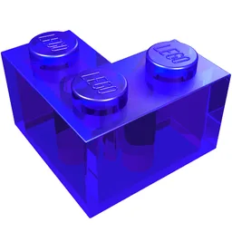 Brick 2 x 2 Corner / Trans-Purple