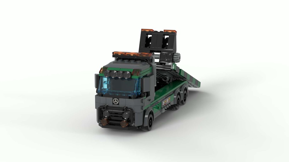 Lego 7 wide flatbed truck