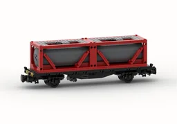 Freight Wagon "Lgjs 598" with 20ft container tanks (8w)