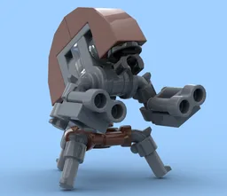 Playable Droideka (minifigure scale)