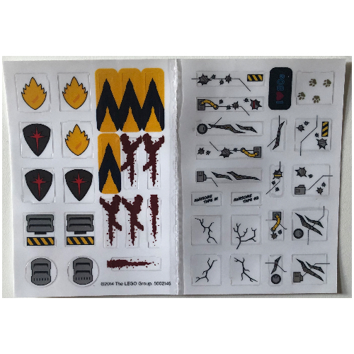 Lego Sticker Sheet for Set 5002145-1 / [No Color/Any Color]