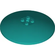 Dish 8 x 8 Inverted [Radar], Solid Studs, Squared Anti-stud Underside / Dark Turquoise