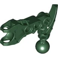 Large Figure Skeletal, Limb, Angular with Ball Joint and Ball Socket (Av-Matoran) / Dark Green