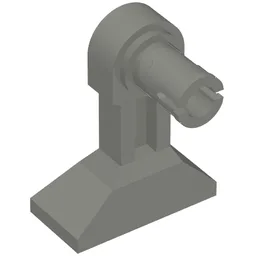 Leg Mechanical - Droid with Technic Pin / Flat Silver