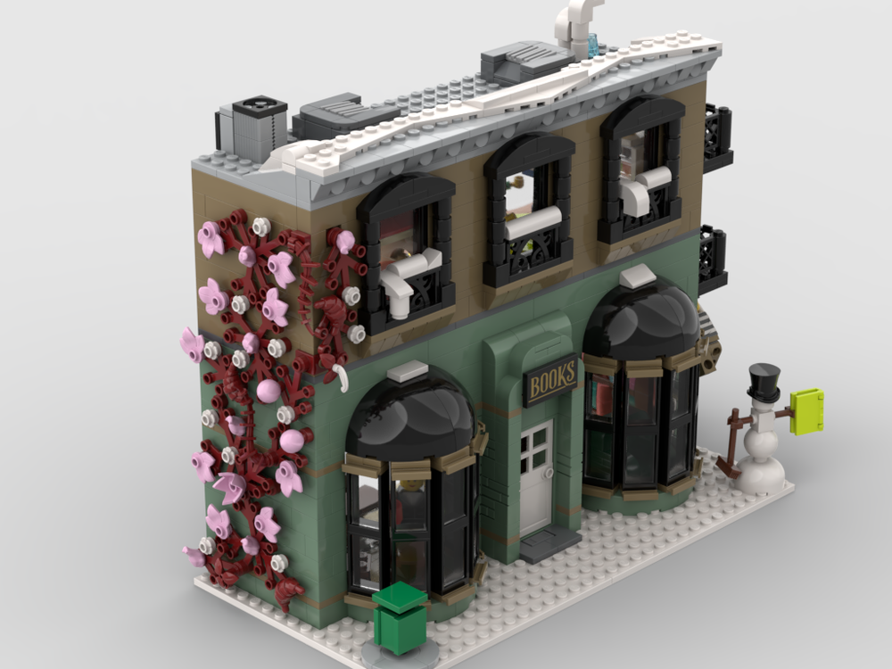 Lego Main Street Bookstore (Winter)