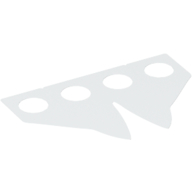 Lego Hipwear Coattails, Pointed, Deep Cutout [Plain] / White