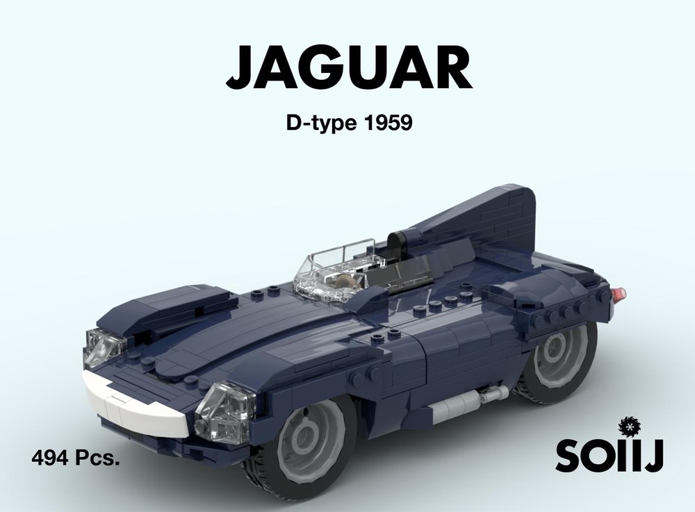 Lego Jaguar D-type 1959 - 1:18 model car