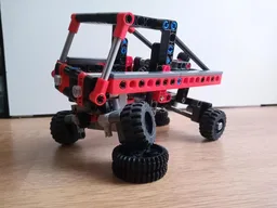Mini trial truck with full suspension
