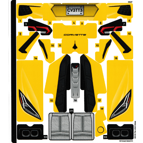 Lego Sticker Sheet for Set 42205-1 / [No Color/Any Color]