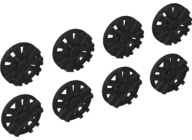 Lego Wheel Cover 10 Spoke (Spokes in Pairs) and 10 Spoke Y Shape for Wheel 18976, 8 in Bag - 4 of Each (Multipack)