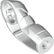Lego Arm, Bigfig, Left with Armor [Plain] / White