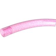 Lego Animal Body Part / Plant, Tail / Neck / Branch / Trunk, Middle Section with Pin Holes / Opal Trans-Dark Pink