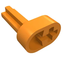 Technic Engine Crankshaft / Orange