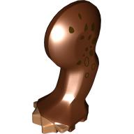 Lego Animal Body Part, Dinosaur, Ankylosaurus Leg, Left, Front, with Pin, Nougat Nails and Dark Brown Patches Print