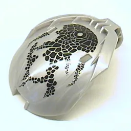 Windscreen Bohrok 4 x 5 x 7 with Black Scales and Nuhvok-Kal Logo / Pearl Light Gray