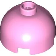 Brick Round 2 x 2 Dome Top, Vented Stud / Bright Pink