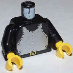 Torso, Armor, Breastplate Print, Black Arms, Yellow Hands
