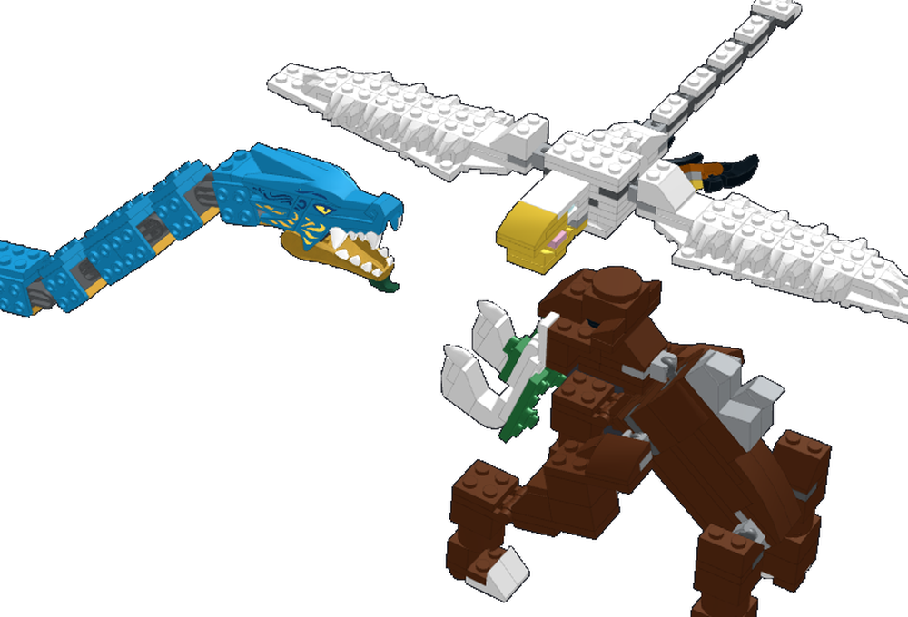 Lego Biblical Beast Battle