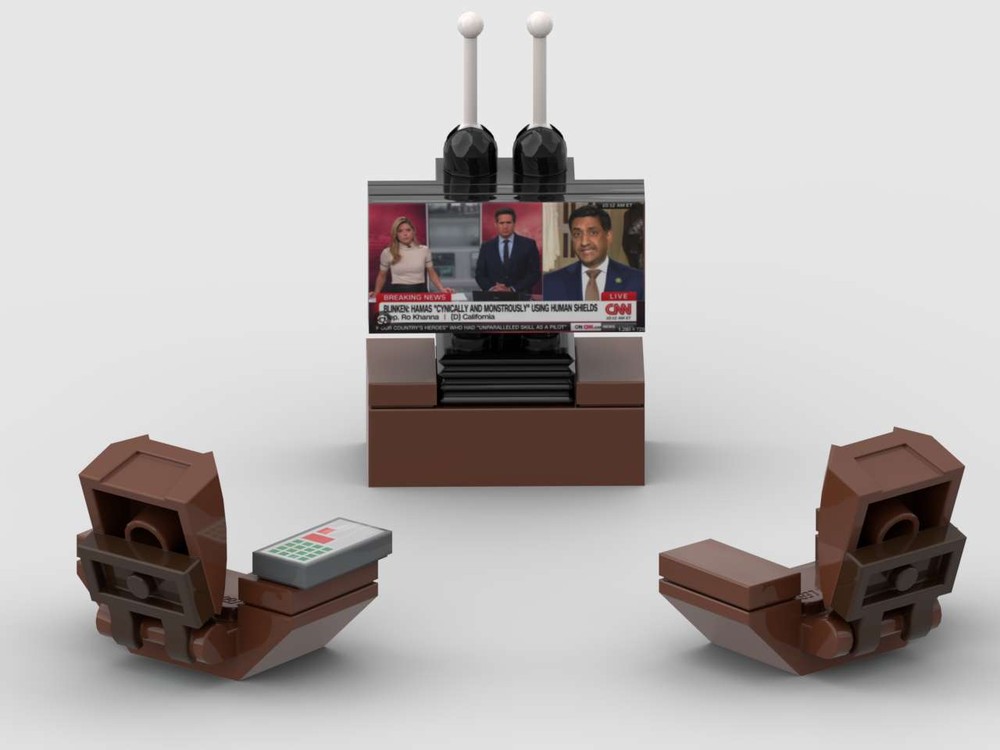 Lego Small Living Room with TV