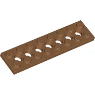 Technic Plate 2 x 8 [7 Holes] / Medium Nougat
