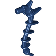 Lego Plant / Creature Body Part, Vine / Tail / Tentacle / Bionicle Spine, Spiky / Dark Blue