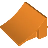 Brick Curved 8 x 8 x 4, Ramp / Orange