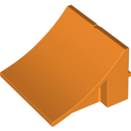 Lego Brick Curved 8 x 8 x 4, Ramp / Orange
