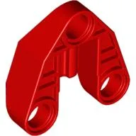 Technic Connector Block 3 x 3 Triangular with Axle, and Pin Hole / Red