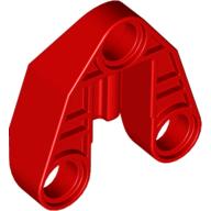 Lego Technic Connector Block 3 x 3 Triangular with Axle, and Pin Hole / Red