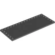 Plate Special 6 x 16, Studs on 3 Edges / Dark Bluish Gray