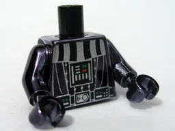 Torso SW Darth Vader Death Star Pattern / Chrome Black Arms / Chrome Black Hands