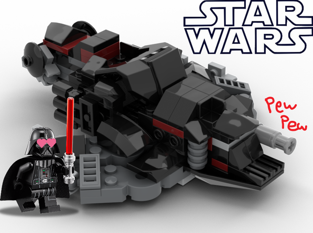 Lego Darth Vaders Mech-Speeder #75368 MOC