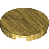 Tile Round 3 x 3 / Pearl Gold