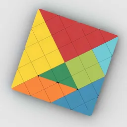 Seven Pieces Puzzle-8√2 x 8√2
