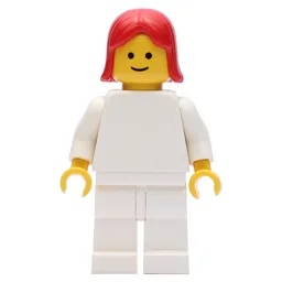 Woman, Plain White, Red Hair