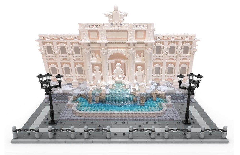 Lego Trevi Fountain modular building improvement