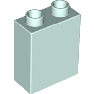 Duplo Brick 1 x 2 x 2 with Bottom Tube / Light Aqua