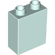 Lego Duplo Brick 1 x 2 x 2 with Bottom Tube / Light Aqua