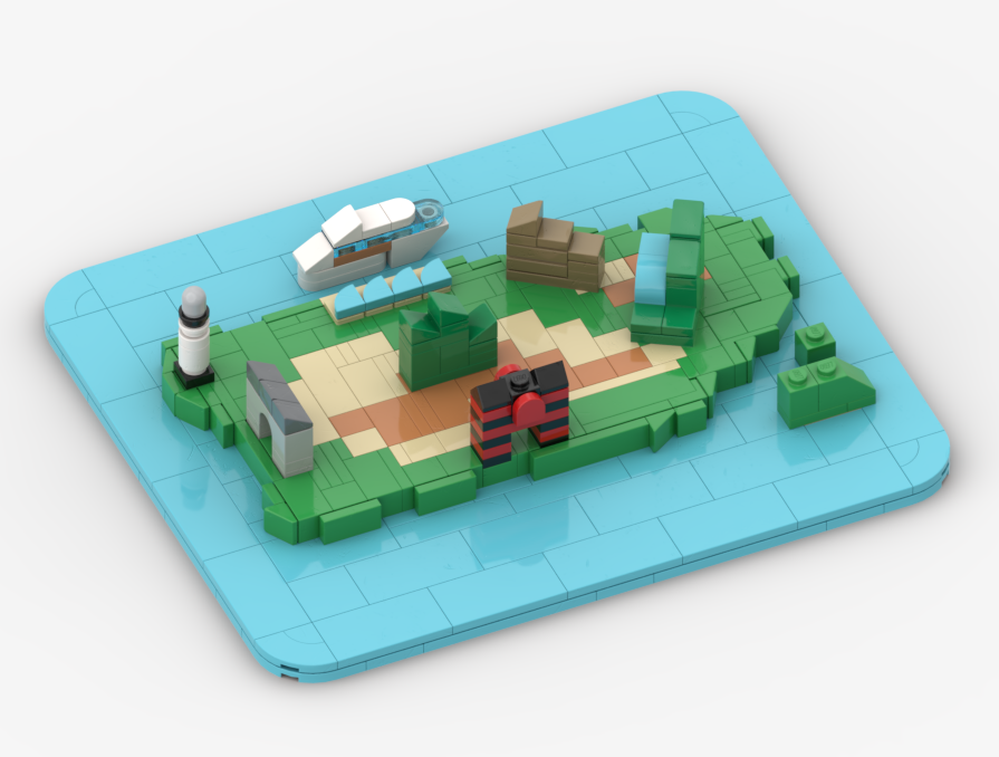 Lego Puerto Rico map