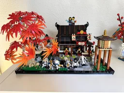 Ninjago Four Weapons Blacksmith Display