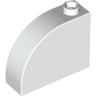 Lego Brick Curved 1 x 3 x 2 / White