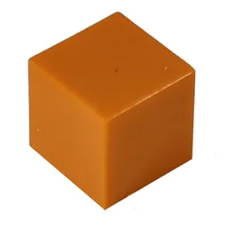Modulex Tile 1 x 1 with No Lining / Modulex Orange