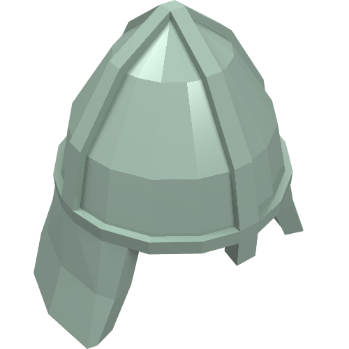 Lego Helmet Castle with Neck Protector / Sand Green