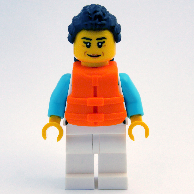Lego Ocean Explorer, White Suit, Orange Life Vest